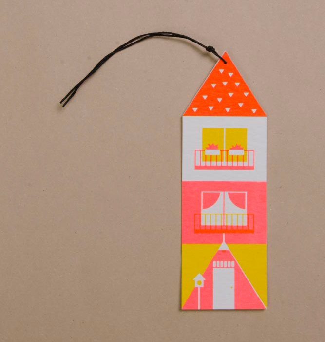 screenprin silkscreen print printmaking gifttags Stationery Homes houses Mason geometric tag