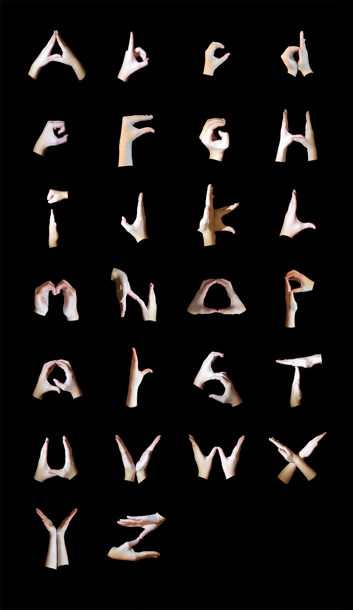 hand gestures kungfu alphabet