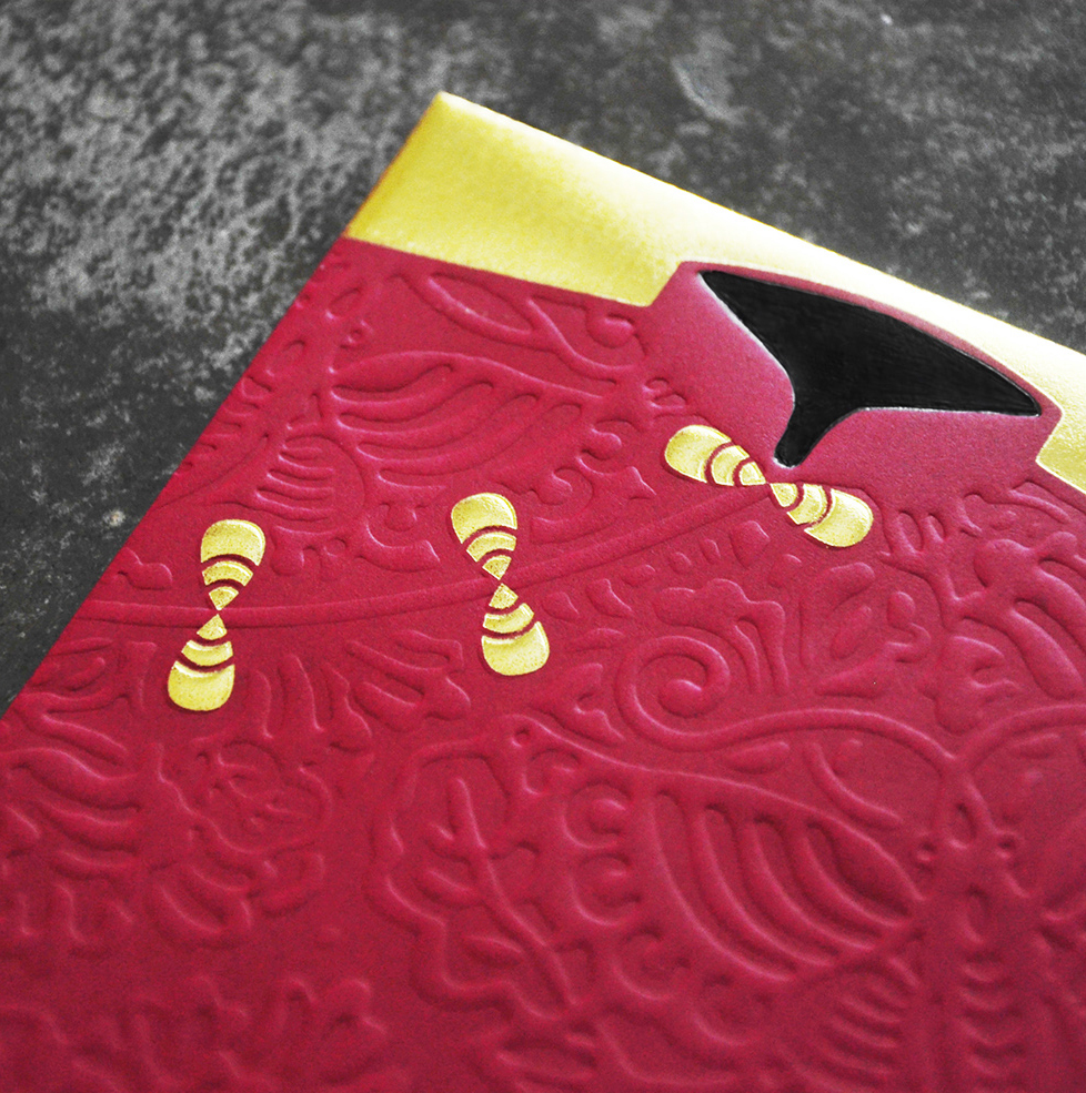 angpaw chinese new year money packet butterfly floral pattern ornament red wishes emboss gold stamping ang pao