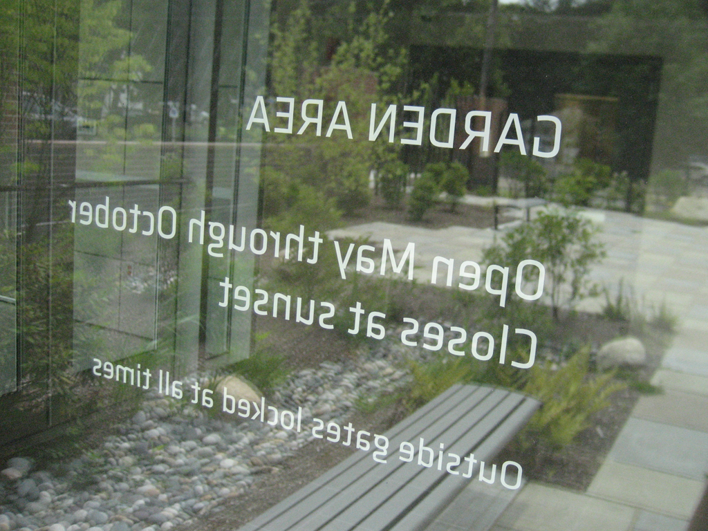 library  klavika Signage wayfinding stainless steel  acrylic walpole  Public Library