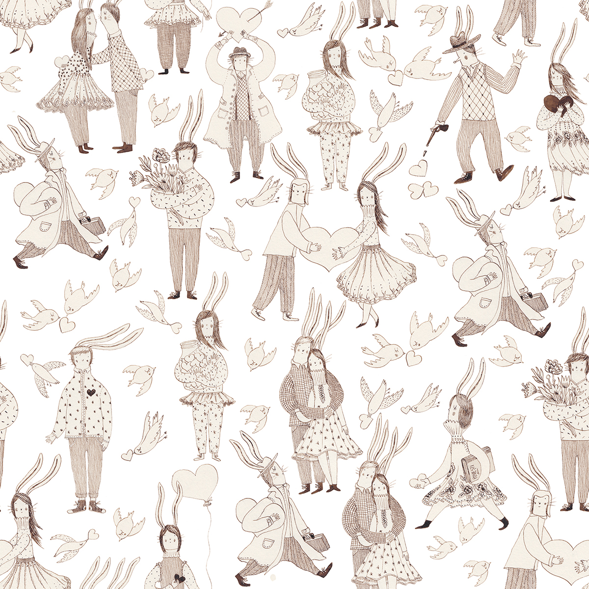 Wrapping paper pattern ILLUSTRATION  Veronica Neacsu