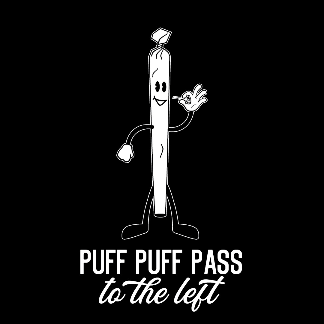 Puff Puff Pass and Chill Stock Illustration