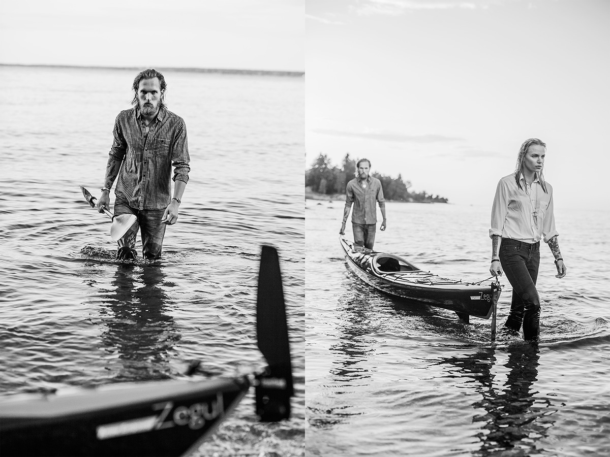 Kayaks tahe outdoors zegul editorial black and white eesti Estonia water sea Nature Boats tattoos surfer