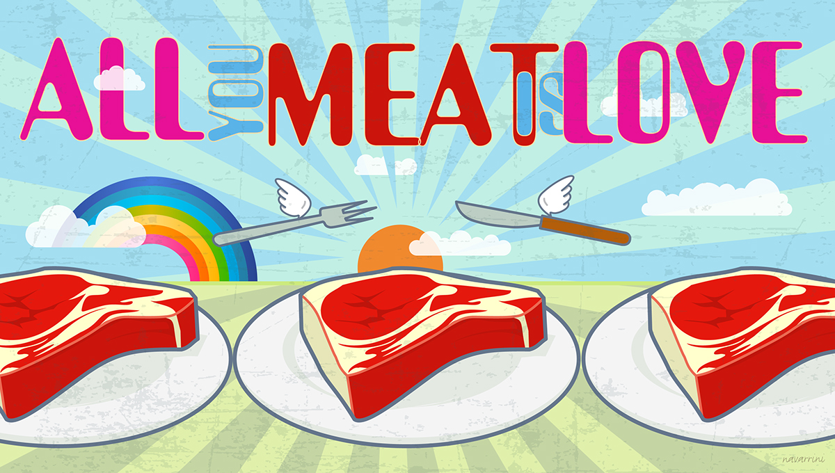 meat carne Massoneria creativa collettivo ILLUSTRATION  vector Illustrator photoshop