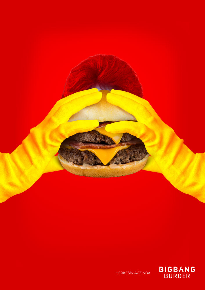hamburger burger Food  ilan reklam reklam yazarı prınt advertısıng   copywrıter