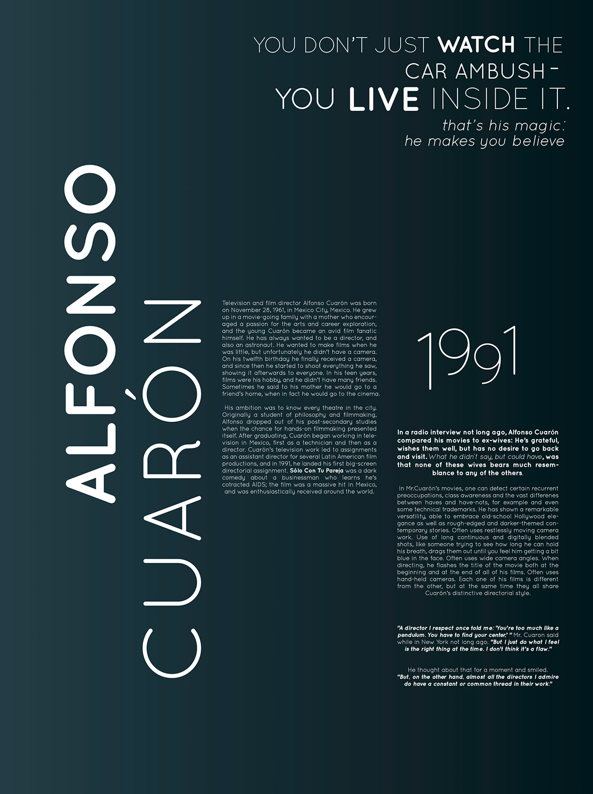 #typography #alfonsocuaron #poster
