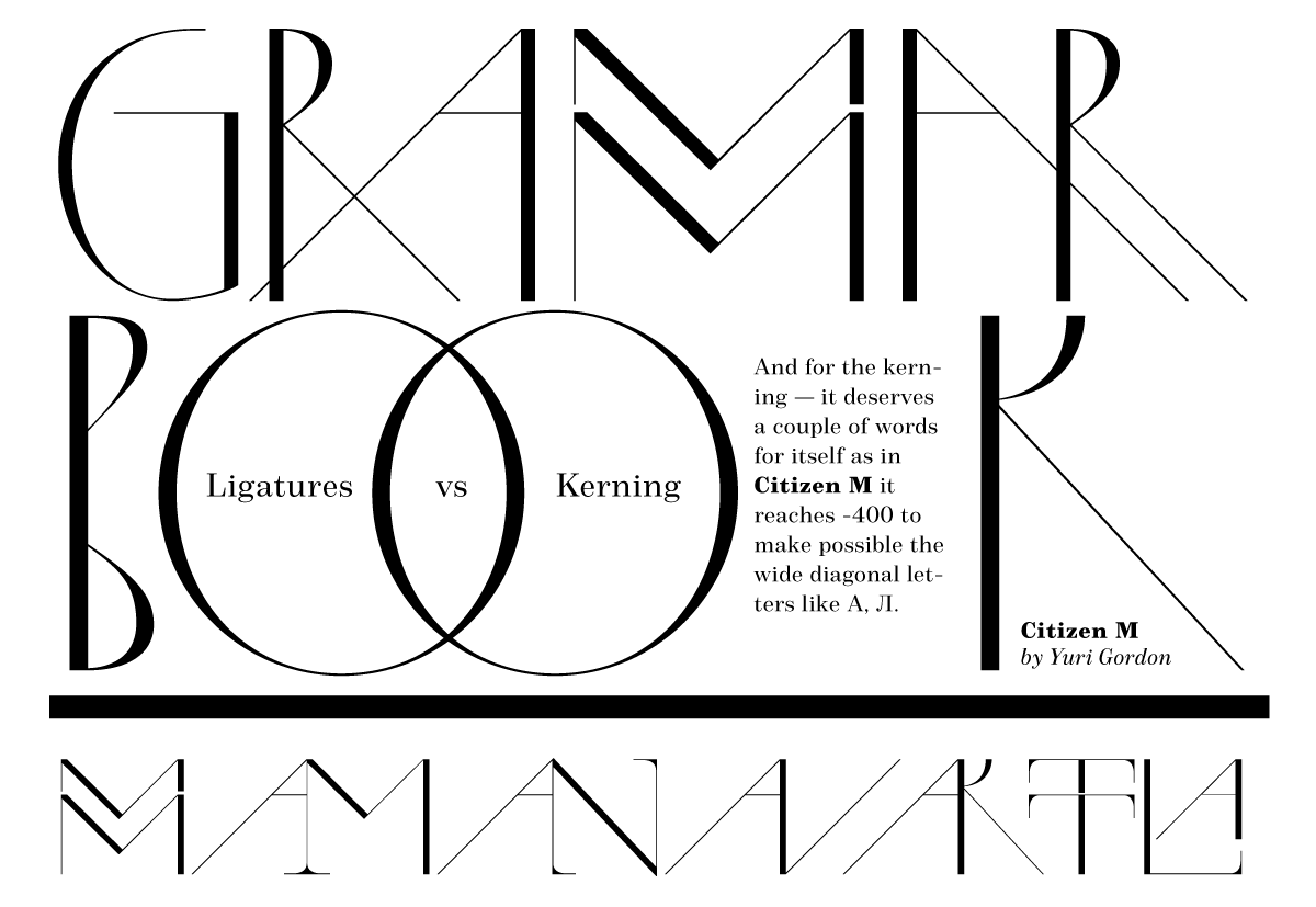 display typeface Yuri Gordon type typography  