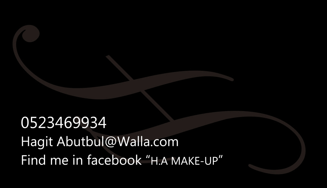 Makeup artist business card logo design
