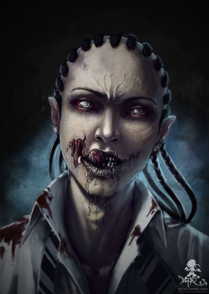 illustrions portraits undead zombies Vampires Mummies Digital Paintings Paintings
