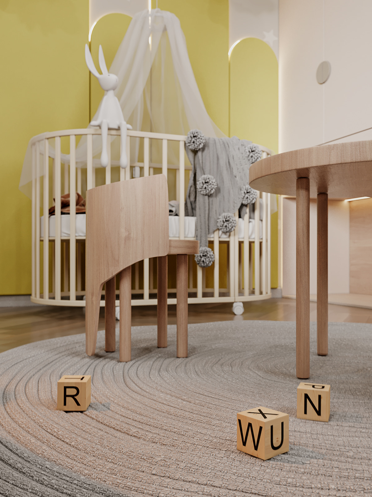 3D children Interior Render visualization дизайн интерьер визуализация детская