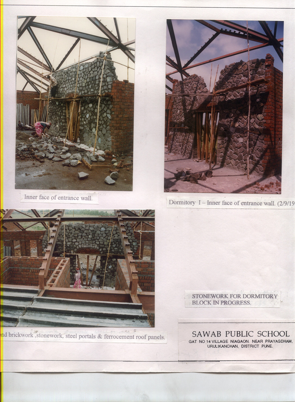 Residential school design brickwork stonework