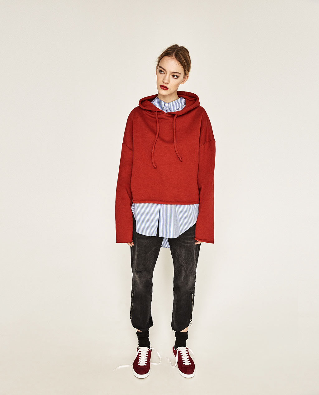 cotton Fashion  hoodie Sweatshirt zara