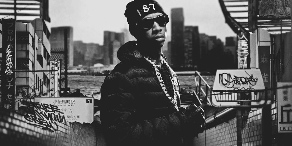 b&w rap artist hip-hop collage illustartion Russia Brooklyn Bronx NY new york design photoshop hood