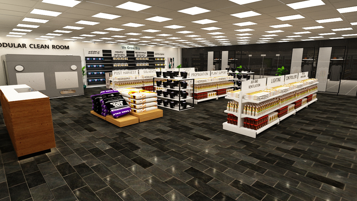 store Retail design architecture visualization interior design  exterior Interior modern Render video