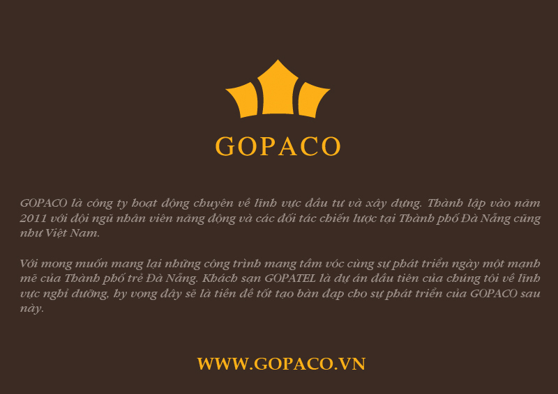 Website gopaco construction hotel building vietnam Danang golden palace company Investment