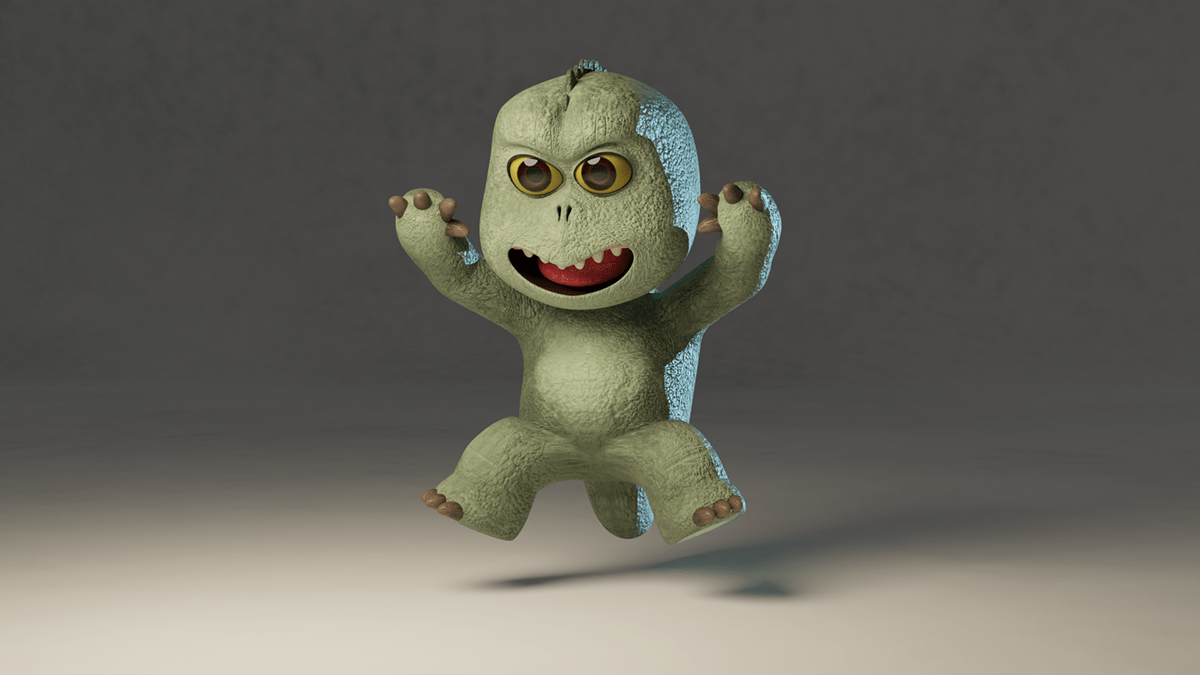 3d art blender 3d cartoon Digital Art godzilla ILLUSTRATION kaiju kaijune monsters