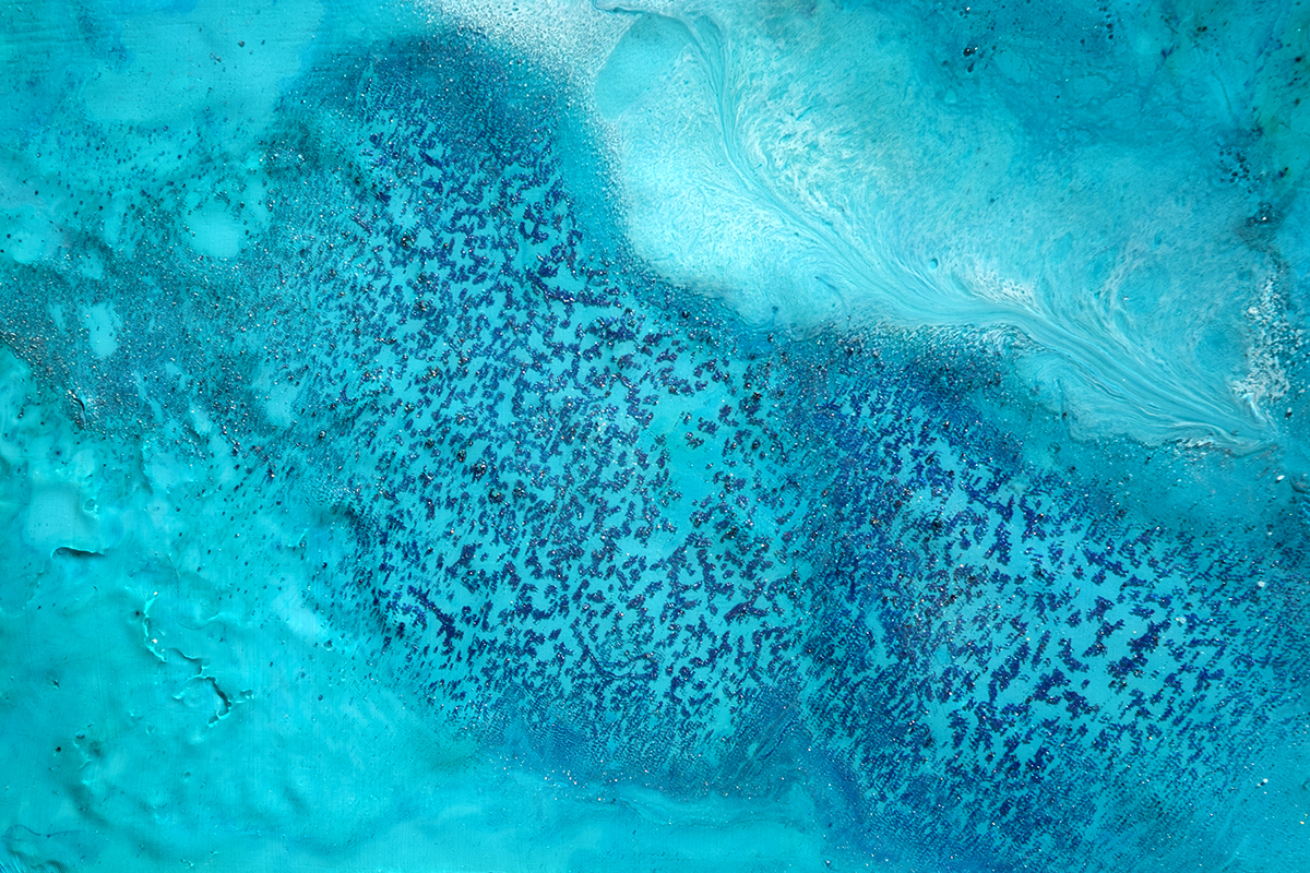resin art paint oil wood panel mixedmedia reef water fluid beach Island