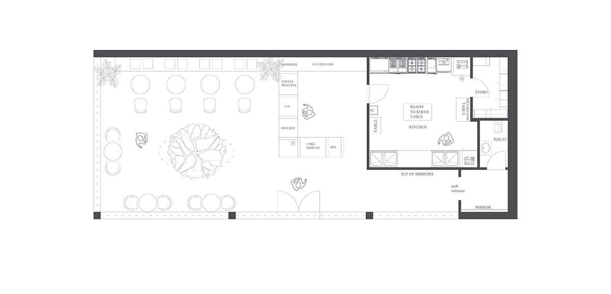 moderndesign design interiordesign 3D Render interiorrender moderncaffe modertnrestaurant restaurantrender TreeDesign