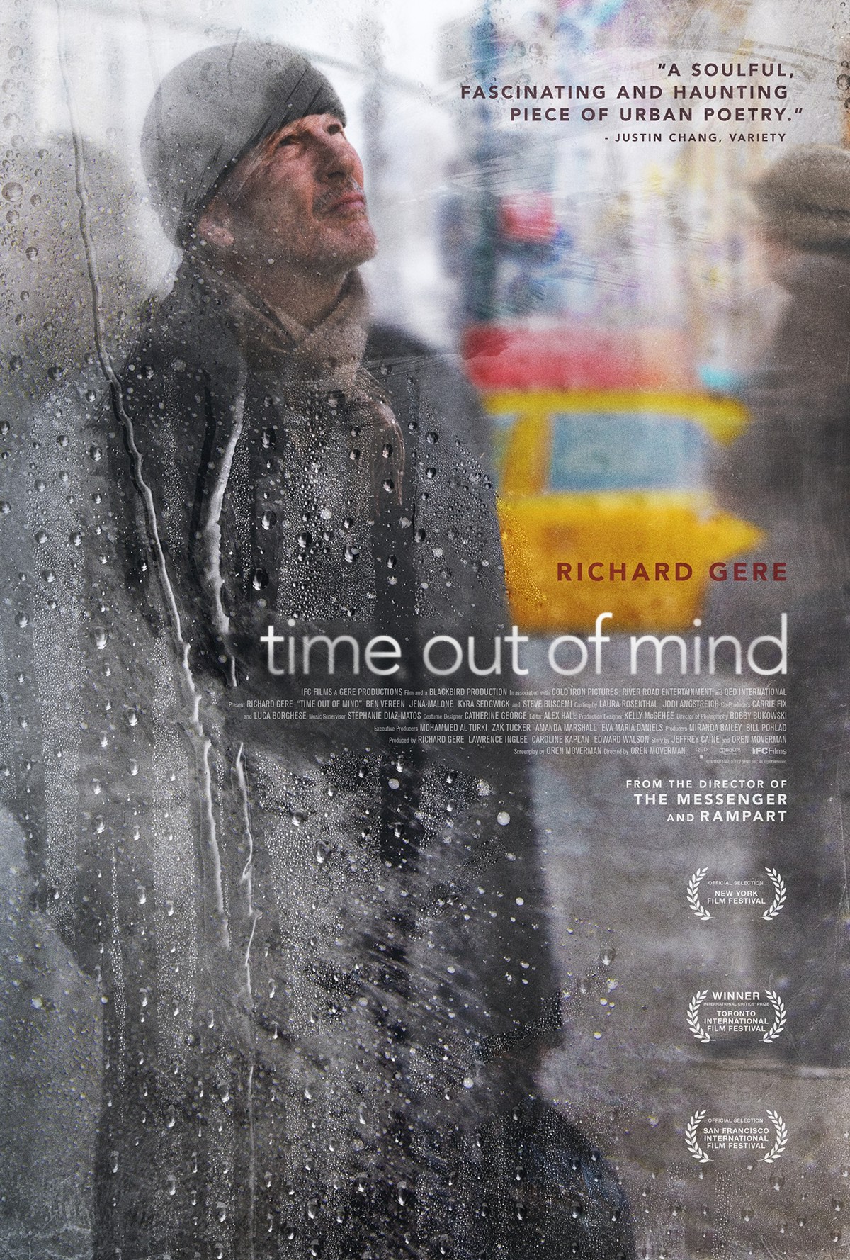 time out of mind ifc Theatrical film festival poster design richard gere homelessness