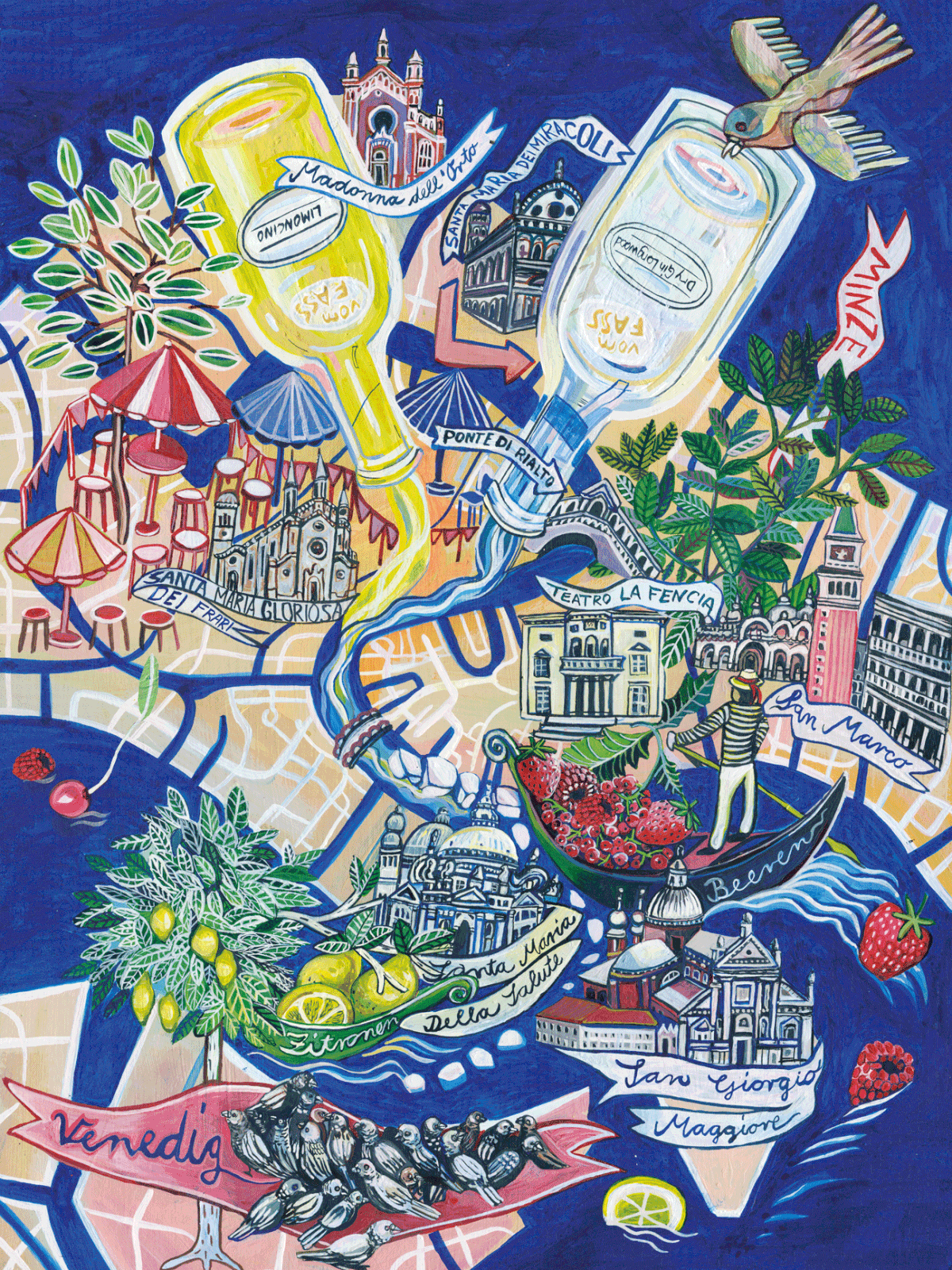 calendar CityMaps Illustration Hamburg Illustrierte Rezepte Kalender 2020 kartenillustration maps Marina Friedrich  Marina Merino VOM FASS