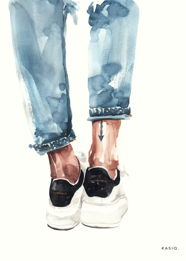 kasiq kasiqjungwoo watercolor shoes illustration fashion illustration fashion drawing fashion watercolor watercolour