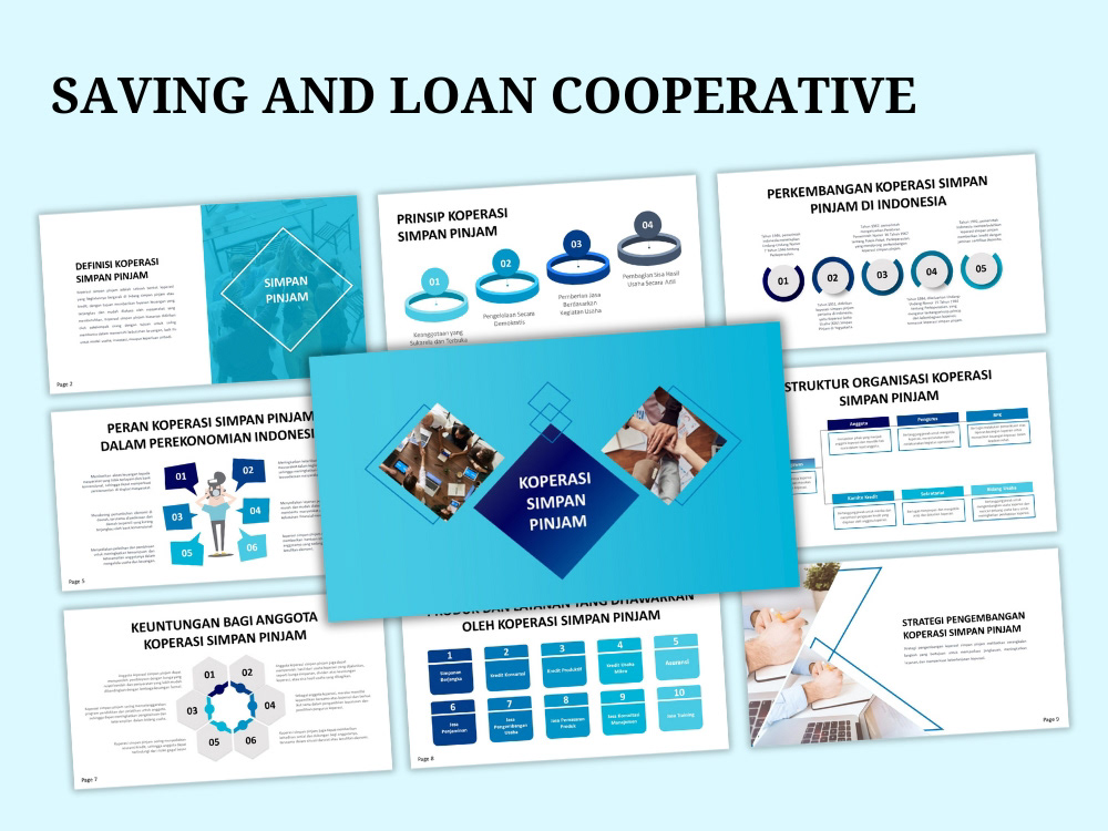 Saving and Loan Cooperative Pitch Deck Presentation Design