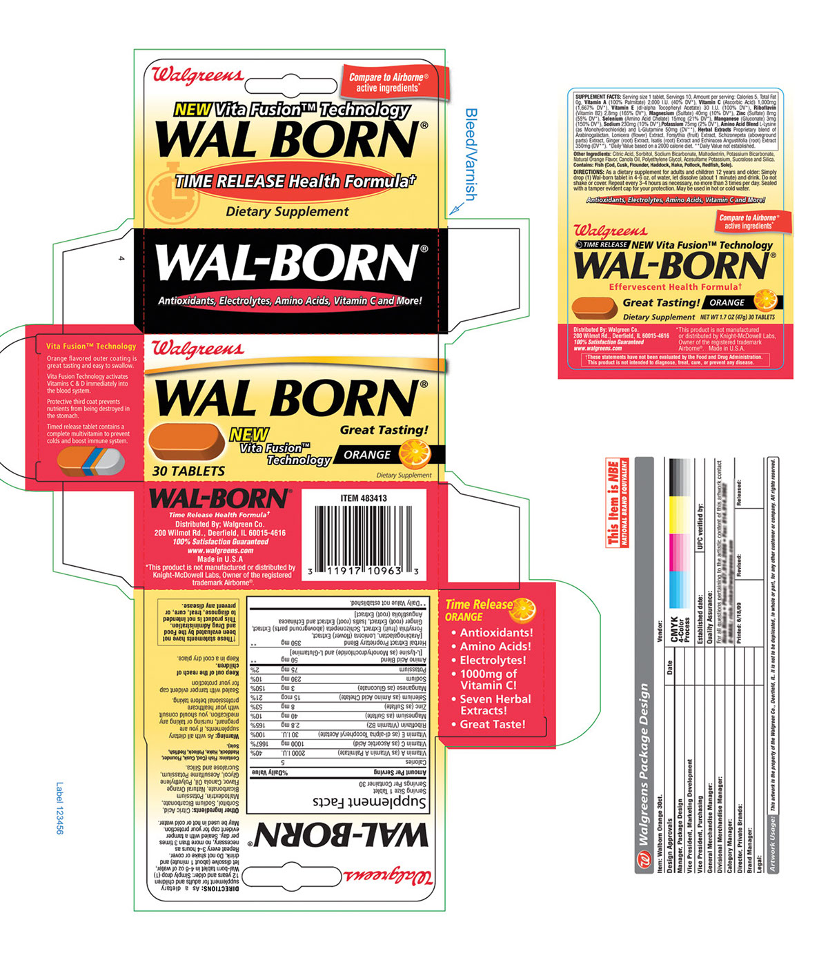walgreens CVS carton labels
