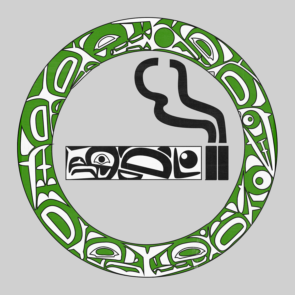 first nations native art aboriginal quit smoking no smoking smoking cigarette native american