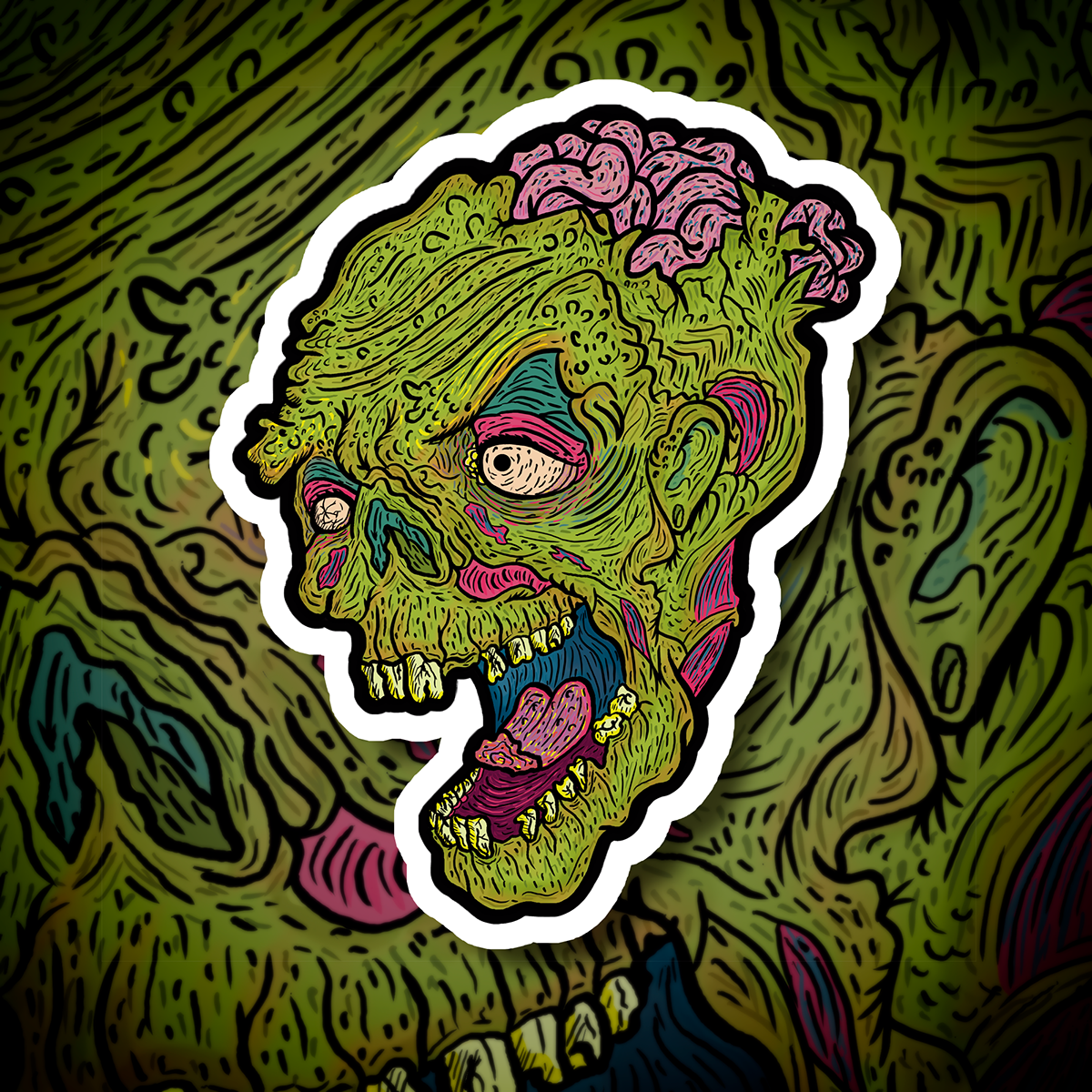sticker ILLUSTRATION  Drawing  graphic design Character color designer colombia