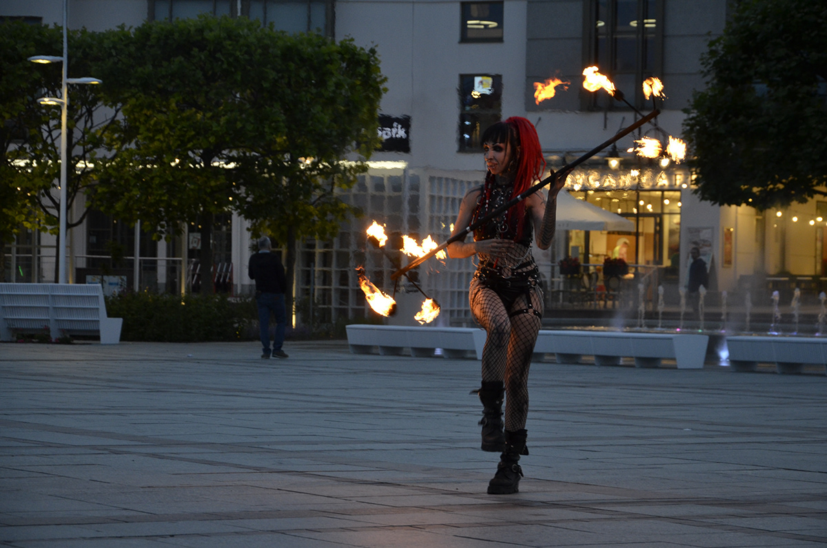 sopot Beauty Woman Photography  fire performance Fire show