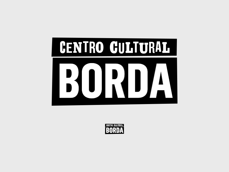 identity borda centro cultural tipography graphic