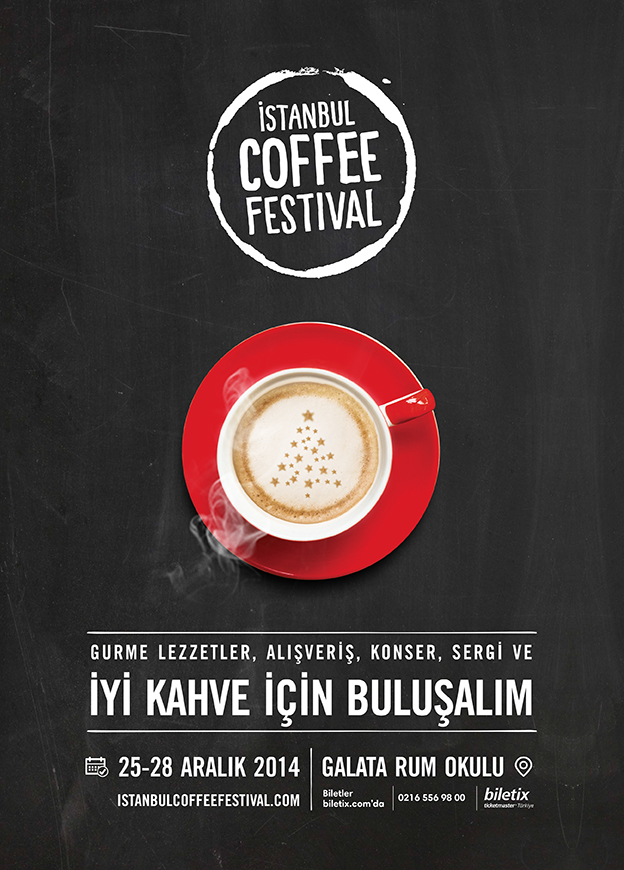 Coffee poster festival Afiş reklam etkinlik biletix istanbulcoffee