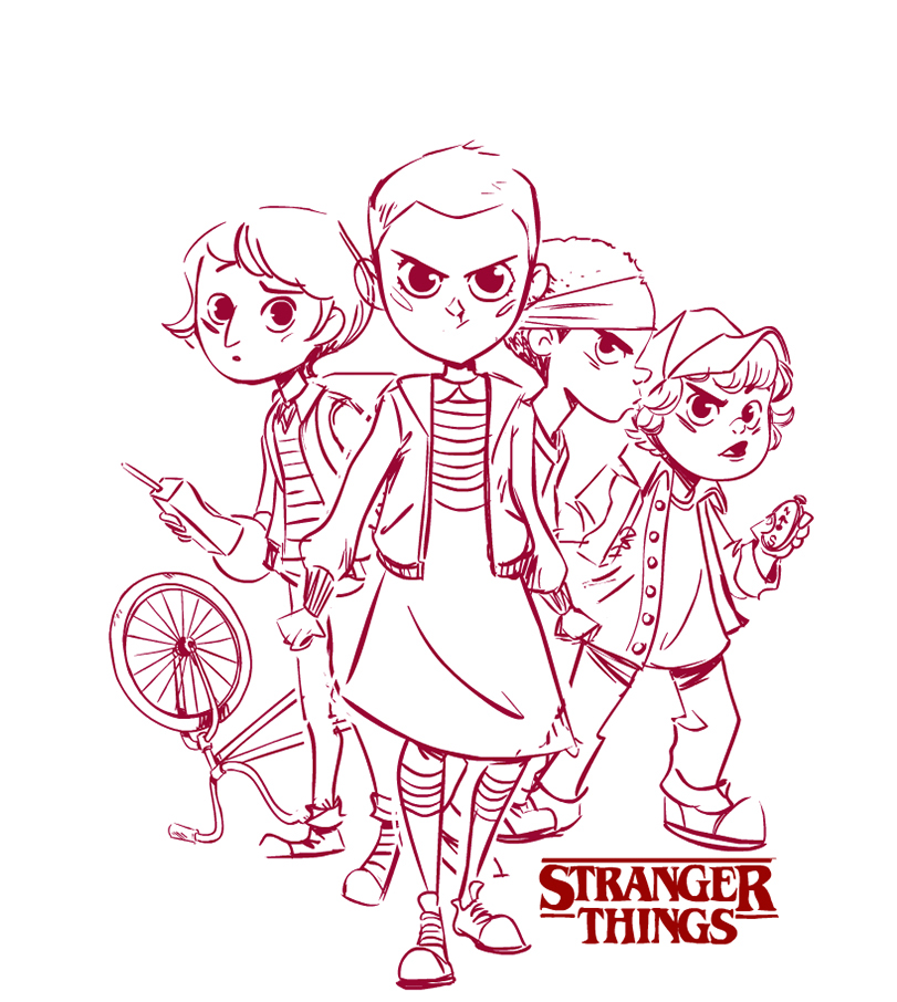 23+ new photos Coloring Pages Stranger Things Stranger Things