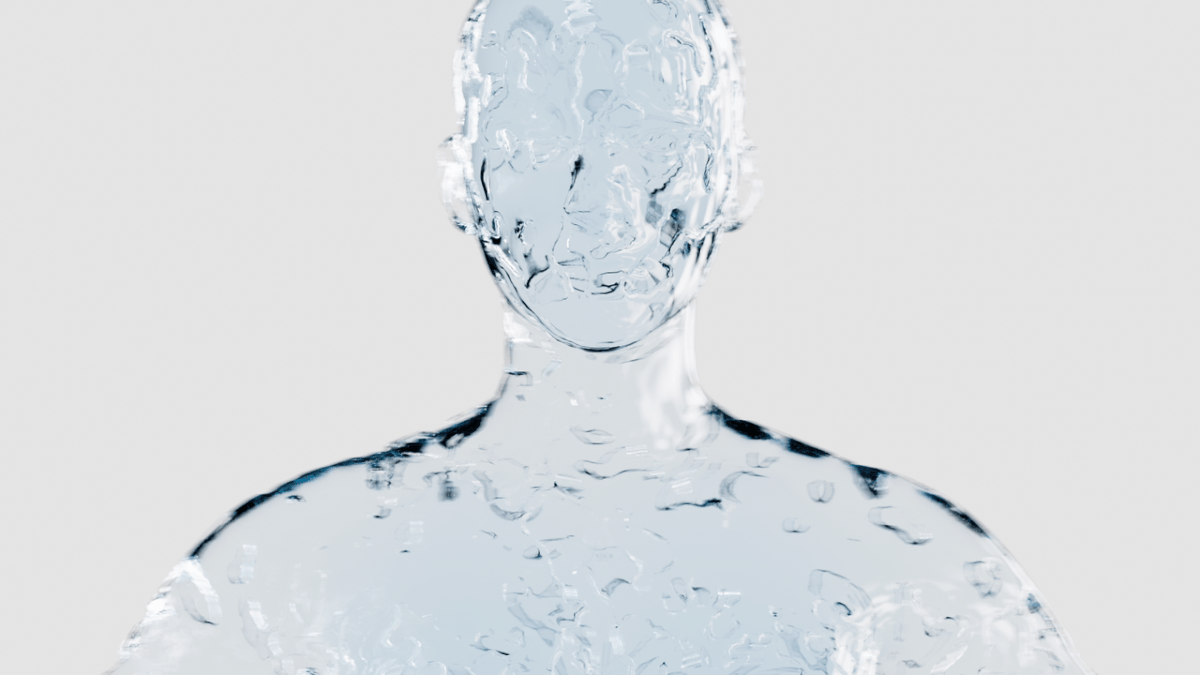 water Liquid human realflow octane c4d