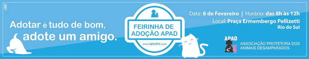 anúncio campanha Rio do Sul Santa Catarina design gráfico APAD Gustavo arte
