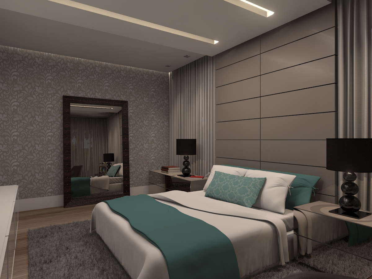 design Decoração design de interiores Quarto quarto de casal suite master master bedroom projeto 3d