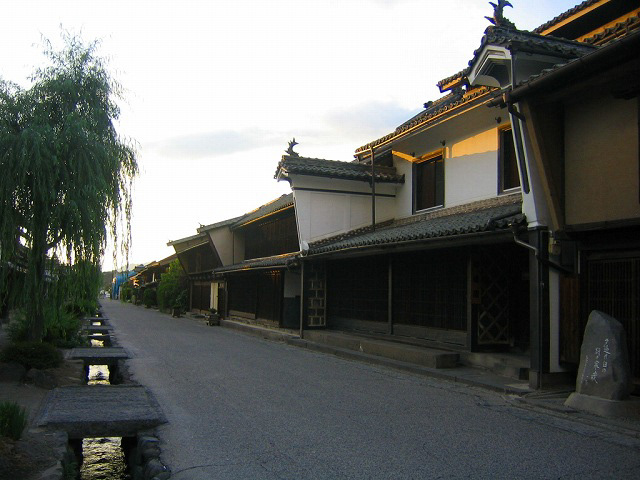 Landscape japan old town streets alleys