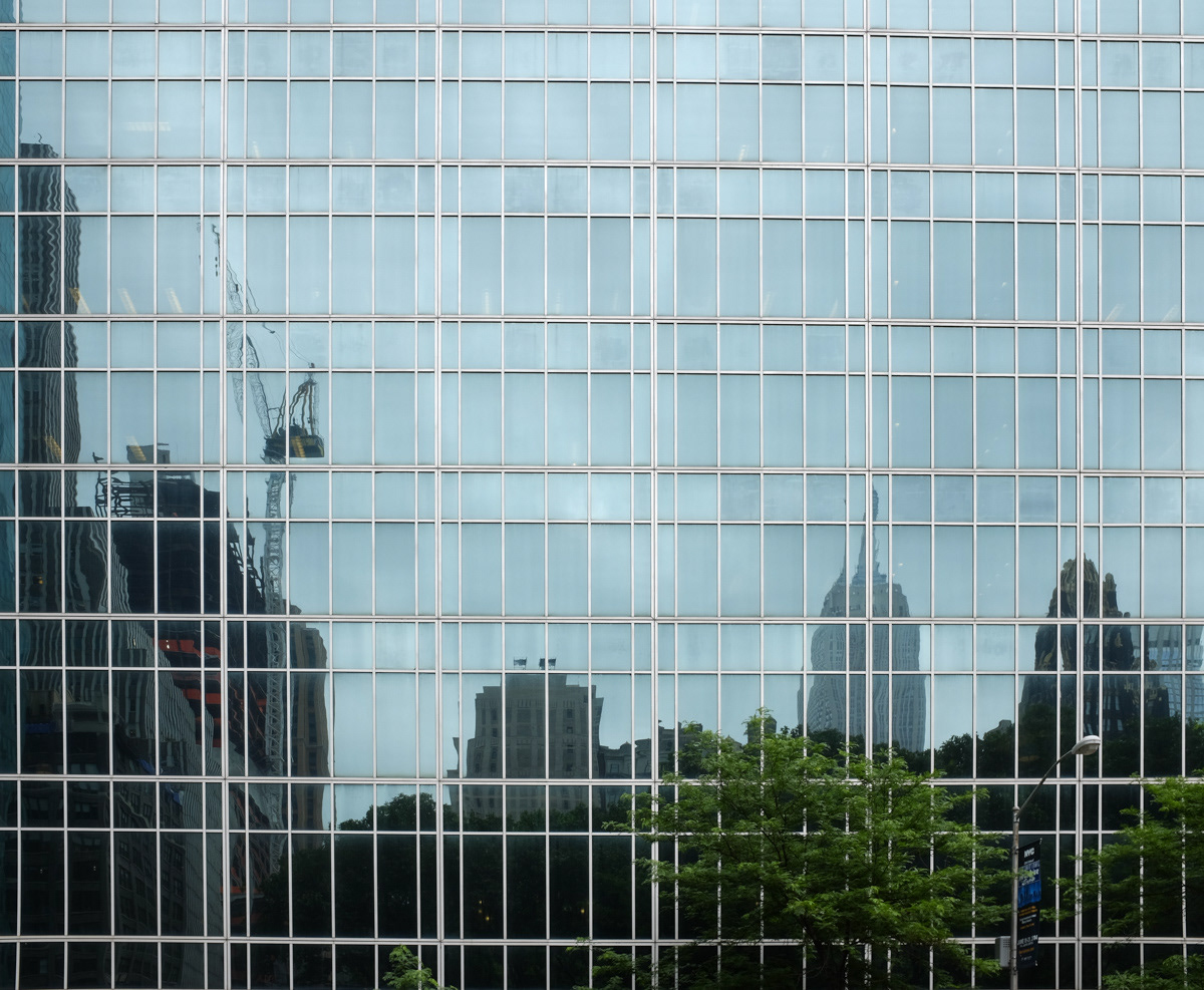 city Nature New York glass buildings reflection