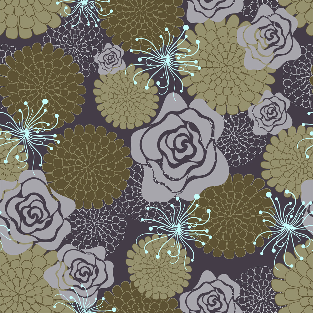 pattern  flower vector seamless