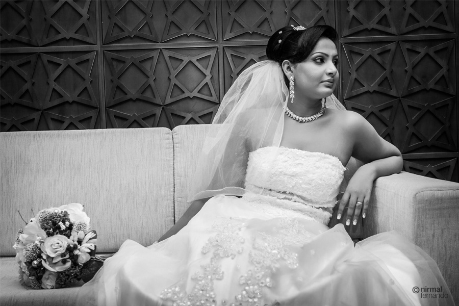 bride black and white