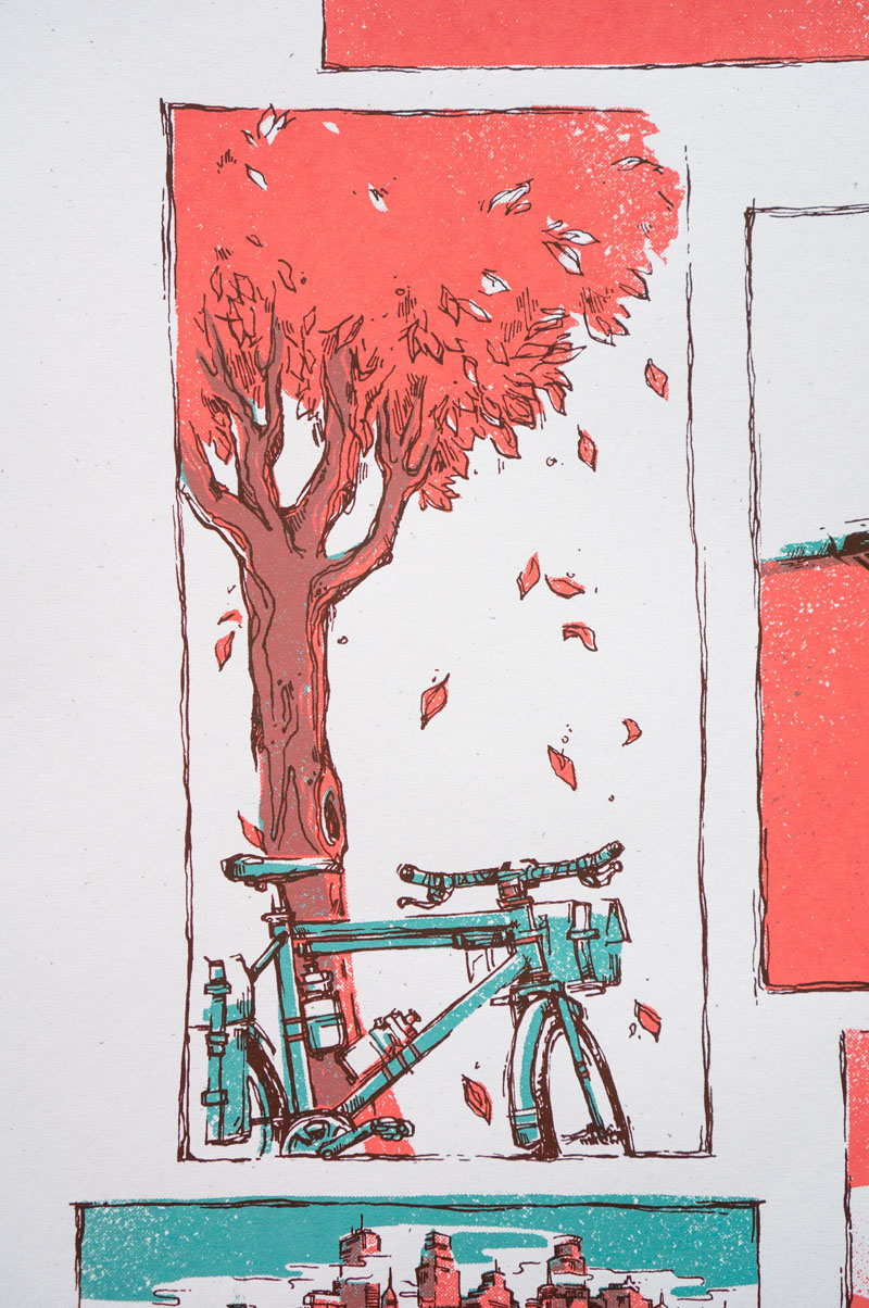 Artcrank minneapolis screen printing biking Cycling seasons minnesota