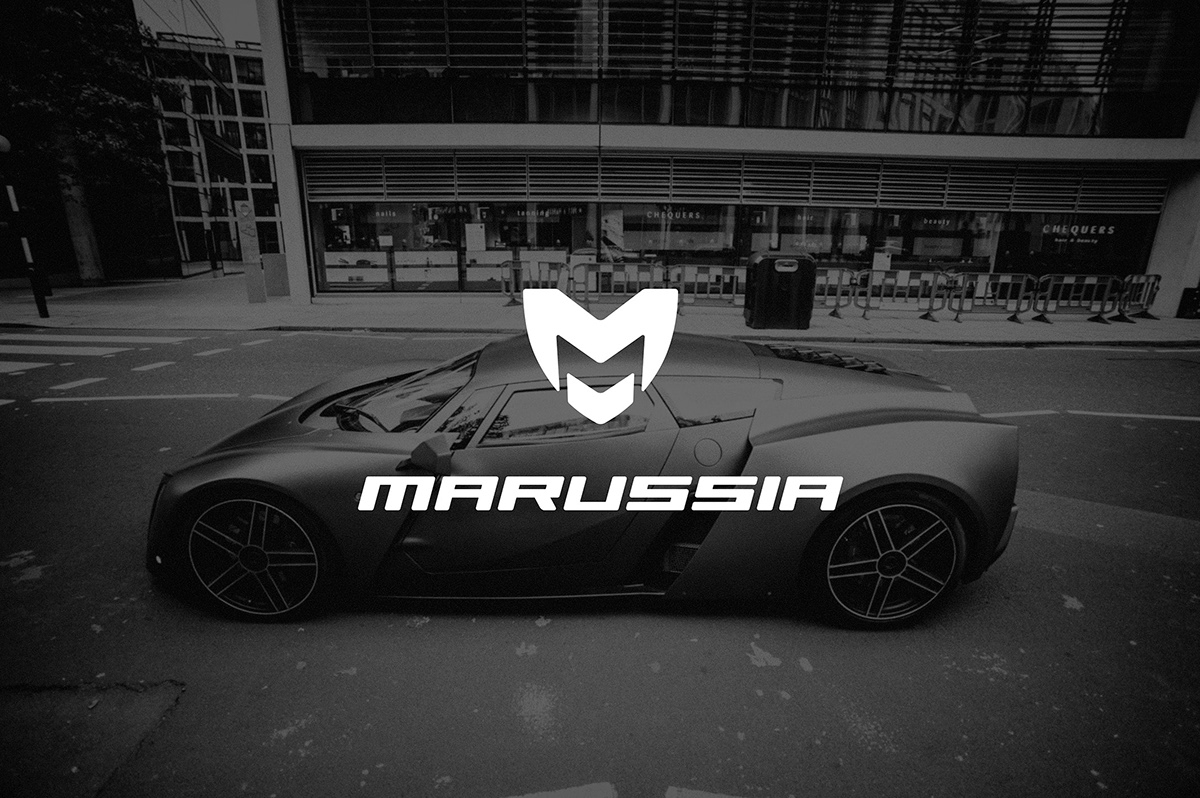 Black&white sportcar Marussia b2