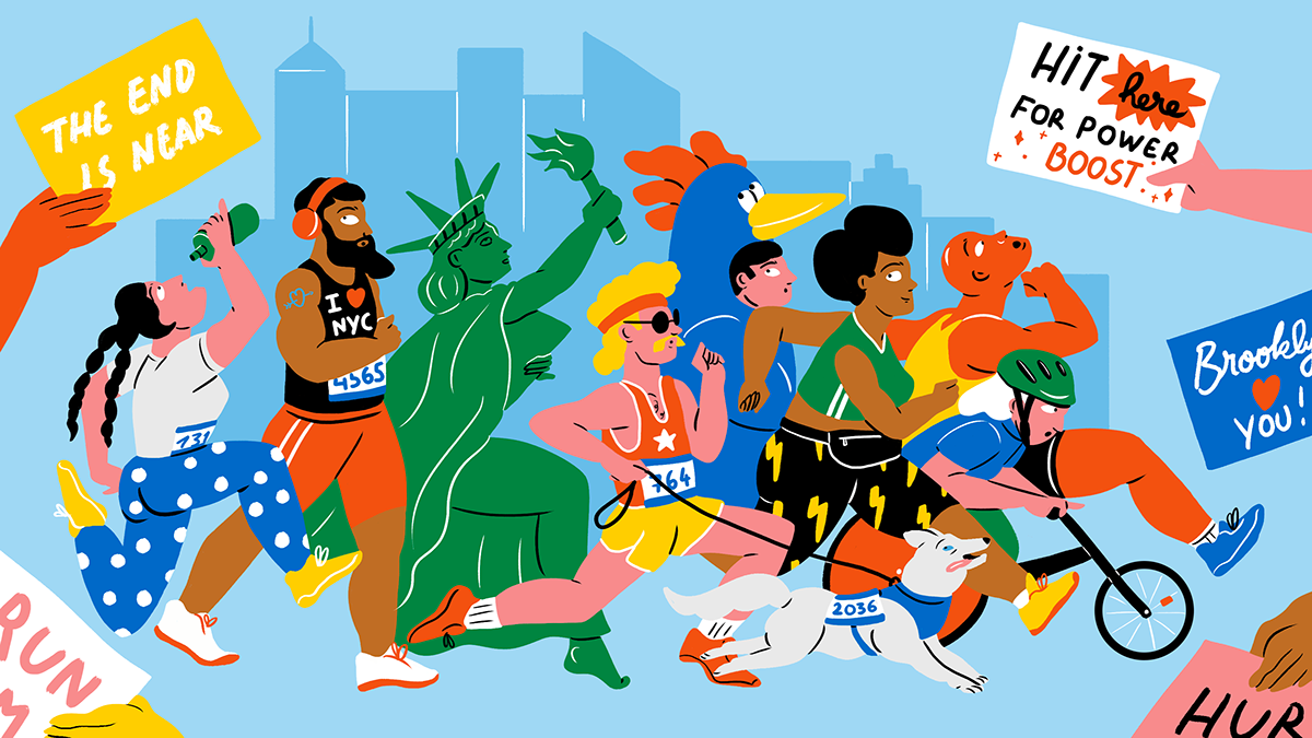 Marathon New York history editorial sports running people Diversity sport