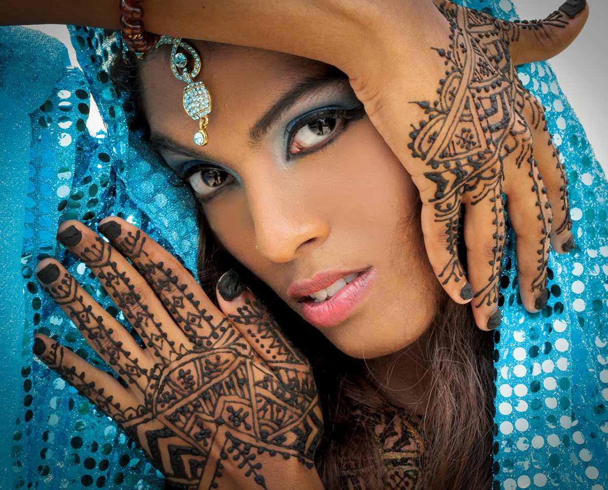 photo  shoot henna model