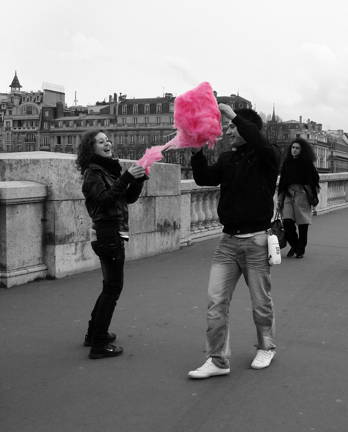Paris france Travel Window people culture life Street art pink Preto&Branco b&w Black&white