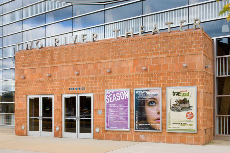 theater  new jersey Signage wayfinding performance hall cultural Theatrical box office Architectural Signage pictograms Performance drama neon Theater Graphics