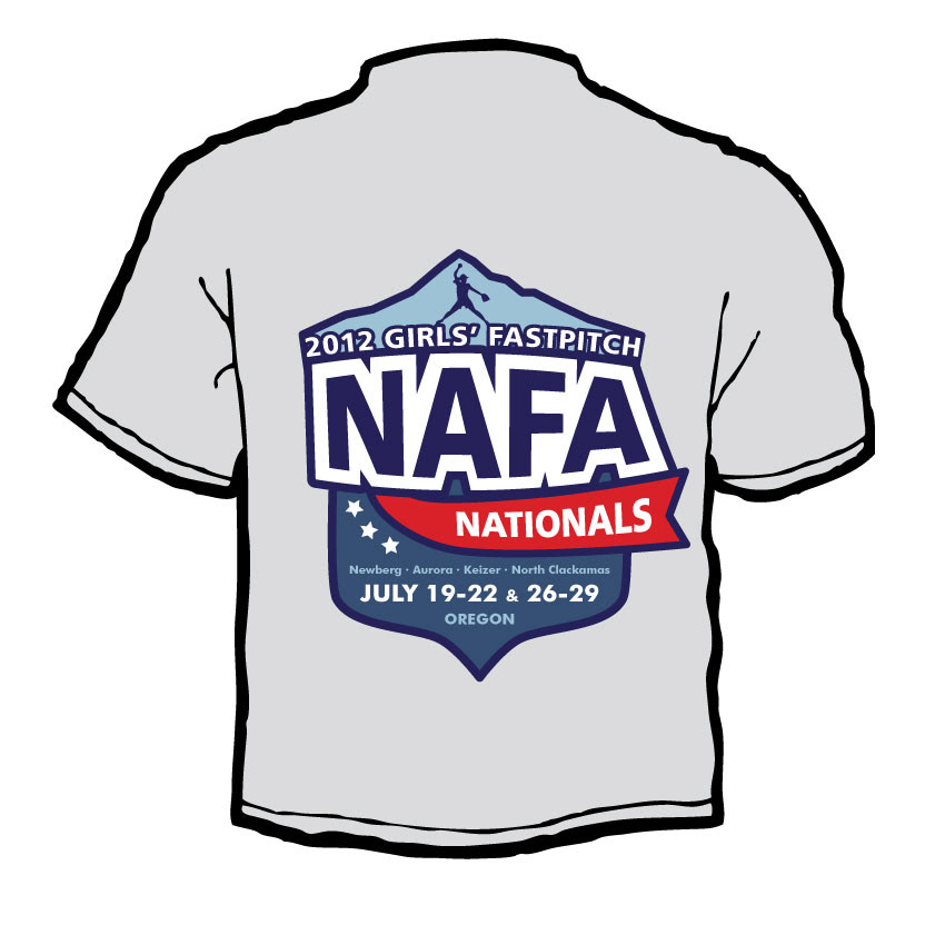 t-shirt NAFA softball fast pitch Nationals Tournament