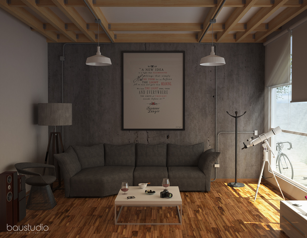 design cg artist 3D Interior 3ds max vray rendering Render LOFT archviz inspiration art ArchDaily graphics photorealism
