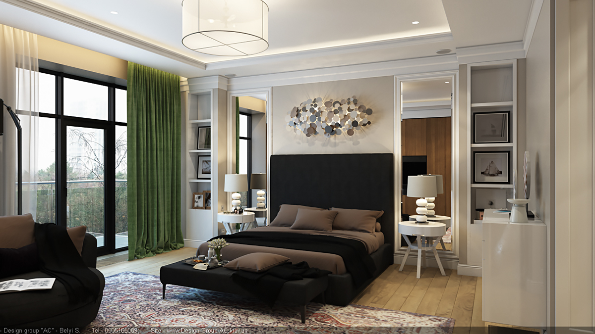 bedroom ukraine kiev apartments design Interior furniture Meridiani tuyo crystal park