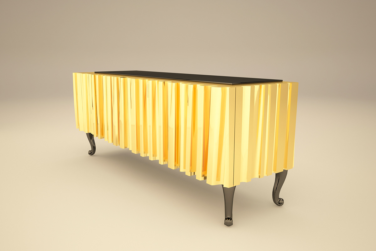 OPERA sideboard PHANTOM  Opera  sidebord  phantom  meikstudio  furniture  limited edition  gold